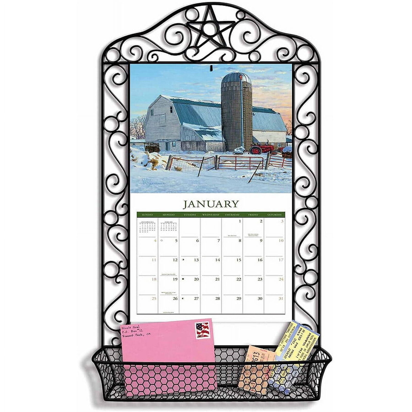 Lang Wrought Iron Calendar Frame Calendar Frame, Wrought Iron