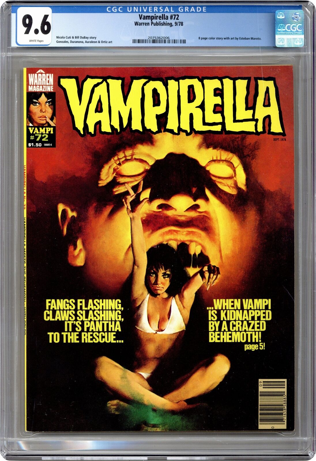 Vampirella #72 CGC 9.6 1978 2075362006