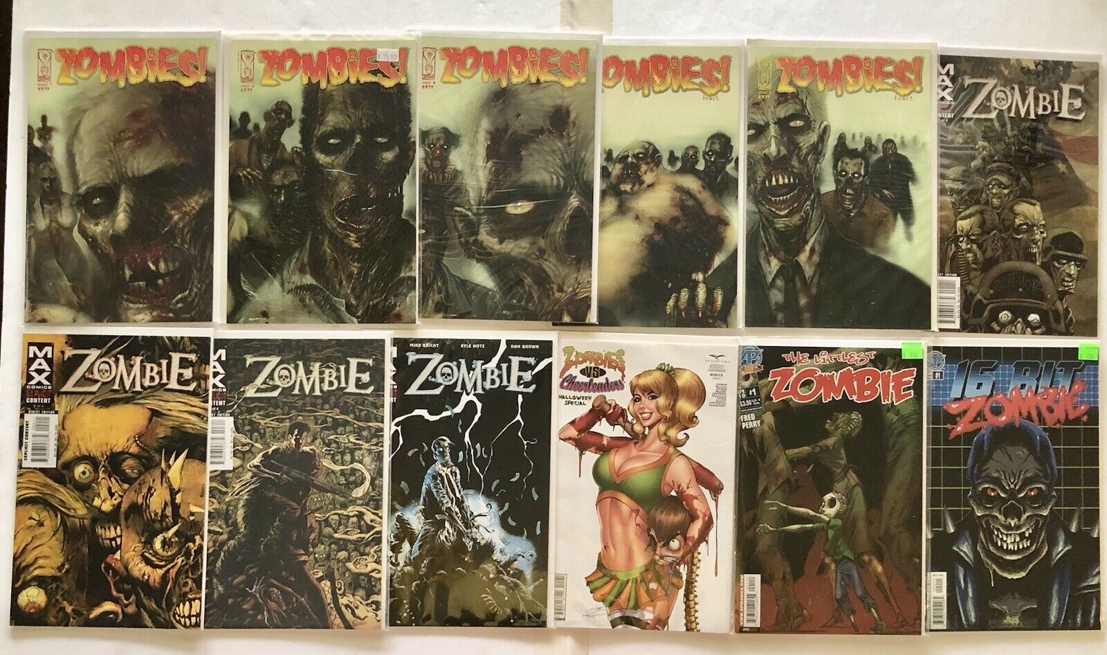 IDW Zombies 1-5 + Marvel MAX Zombie 1-4 + A7 Littlest & 16 Bit Zombie NM & More