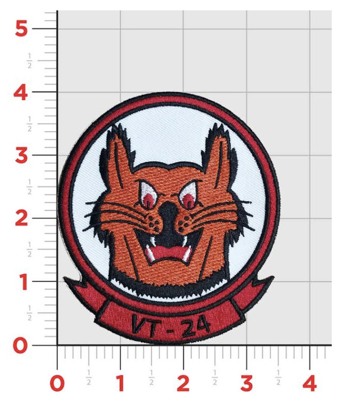 NAVY VT-24  BOBCATS EMBROIDERED PATCH
