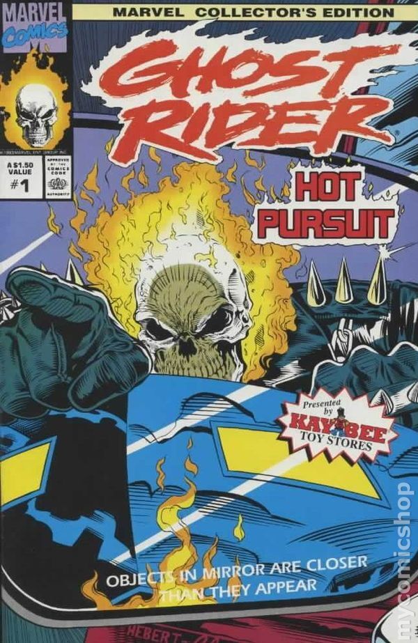 Ghost Rider Hot Pursuit Kay-Bee Collector\'s Edition #1 FN 1993 Stock Image