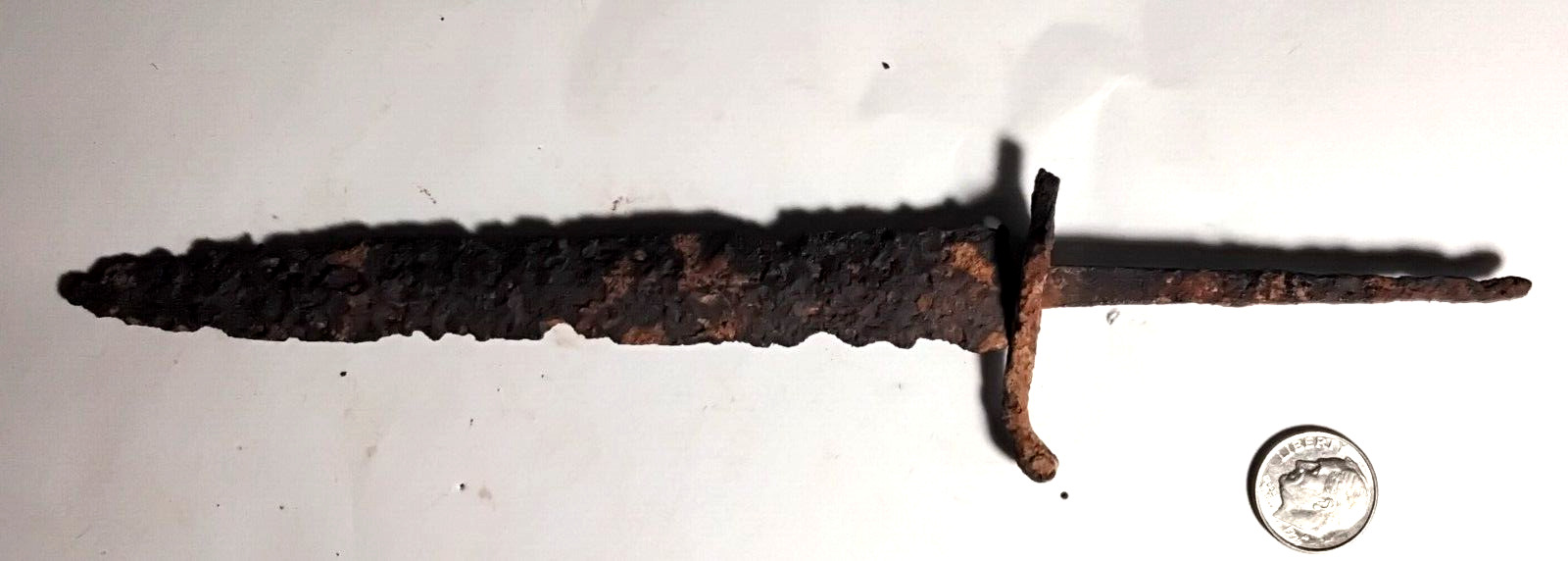 Excavated Civil War Relic Dagger found Wilderness Battlefield -- 8 inched long