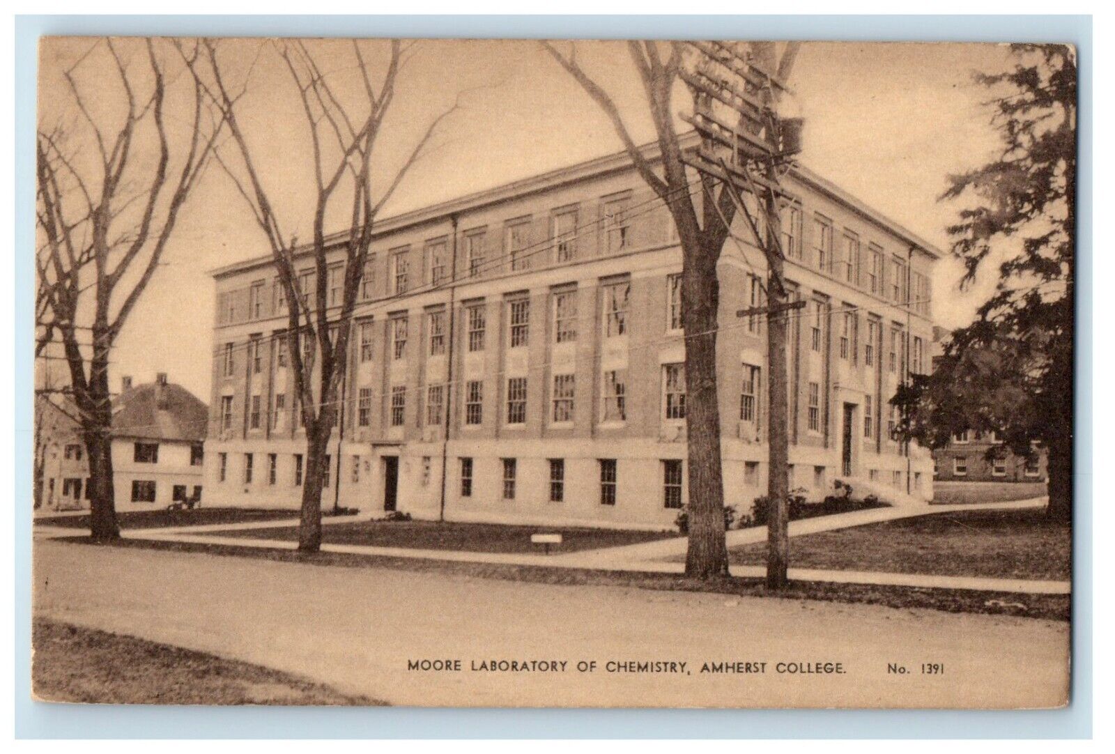 Moore Laboratory Of Chemistry Amherst College Massachusetts MA Vintage Postcard