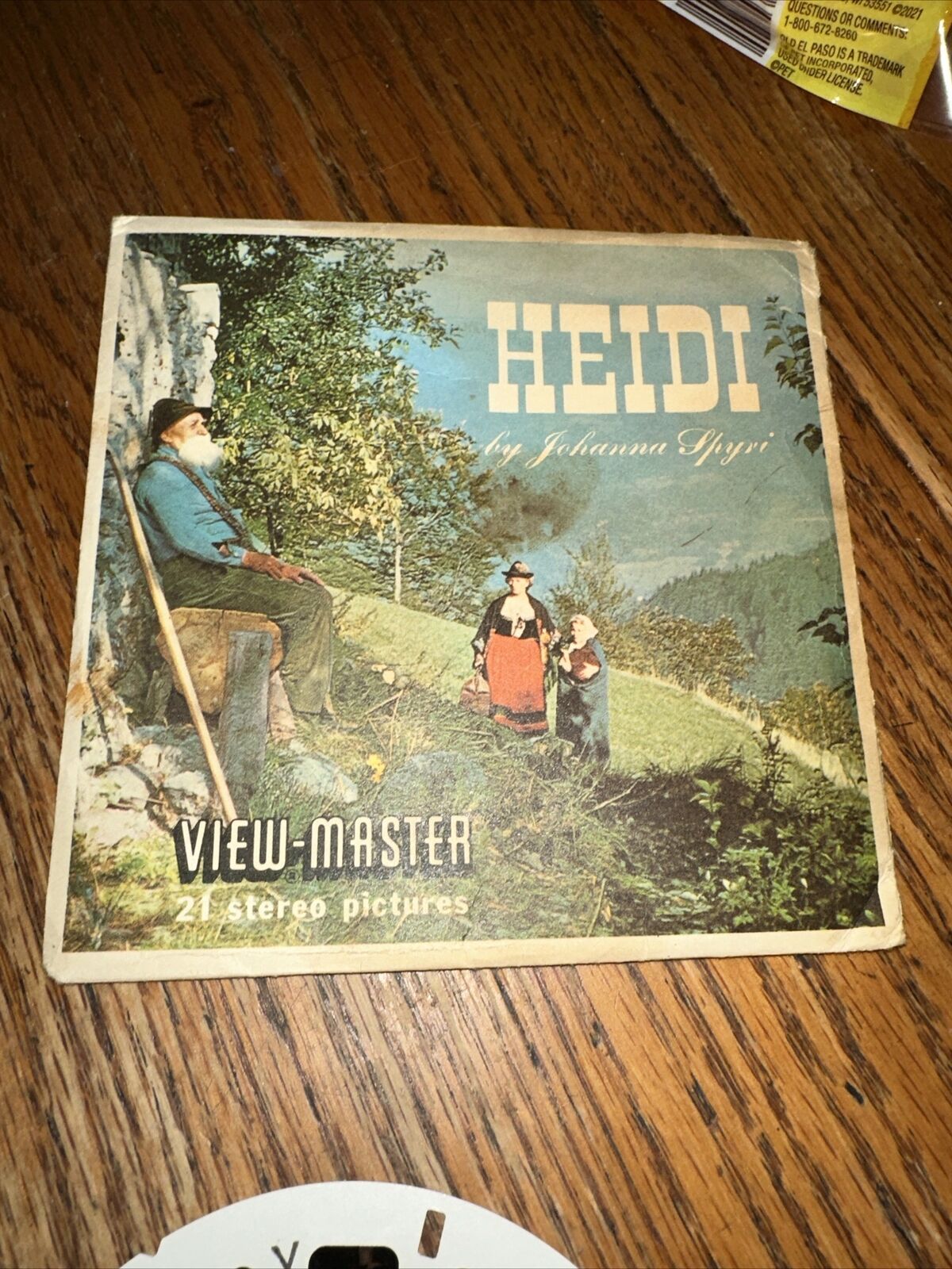 Vintage View-master 3 reel stereo pictures Heidi  B425
