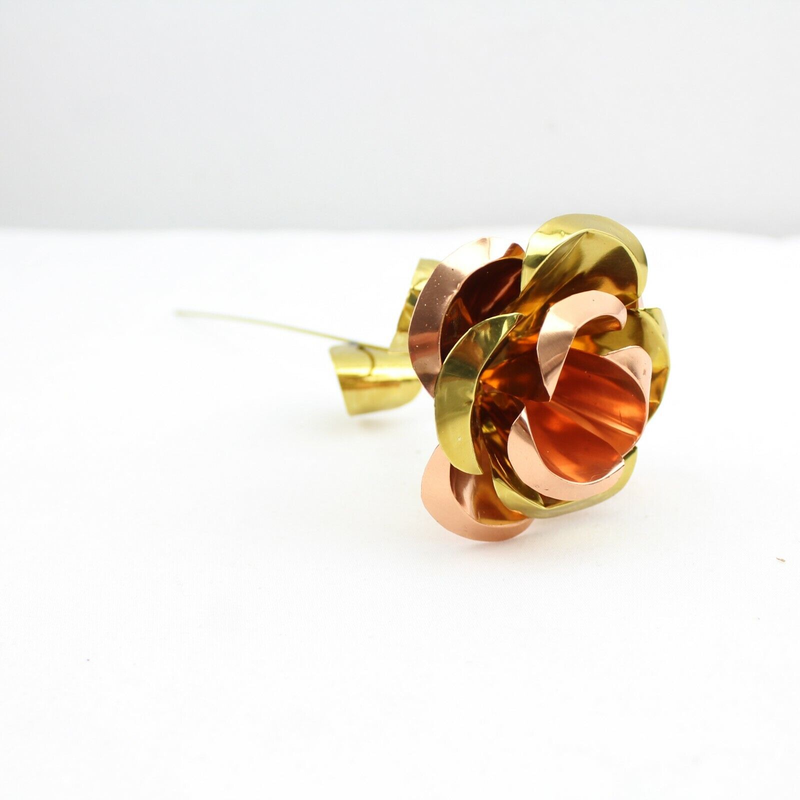 Real Copper Brass Rose Beautiful 8 Inch Cobre Handcrafted Any Occasion Gift