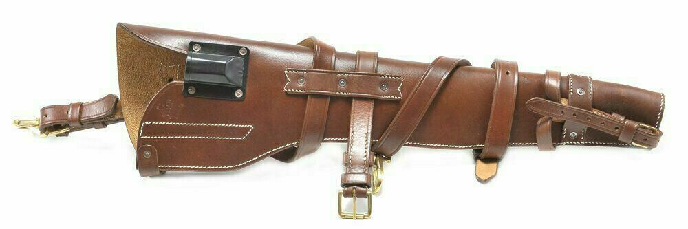 REPRO US M1 CARBINE RIFLE LEATHER CARRY SCABBARD WWII