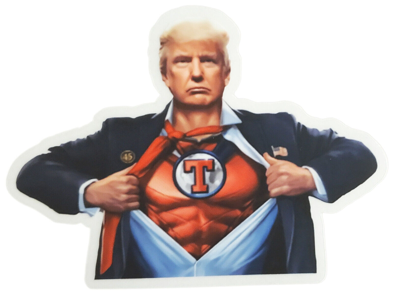 10x Super Trump Republican Bumper Sticker Heavy-Duty Clear Vinyl 4\