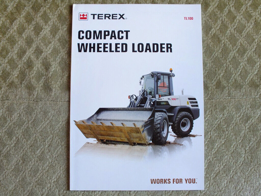 TEREX TL100 Compact Wheeled Loader Brochure Prospekt 2015
