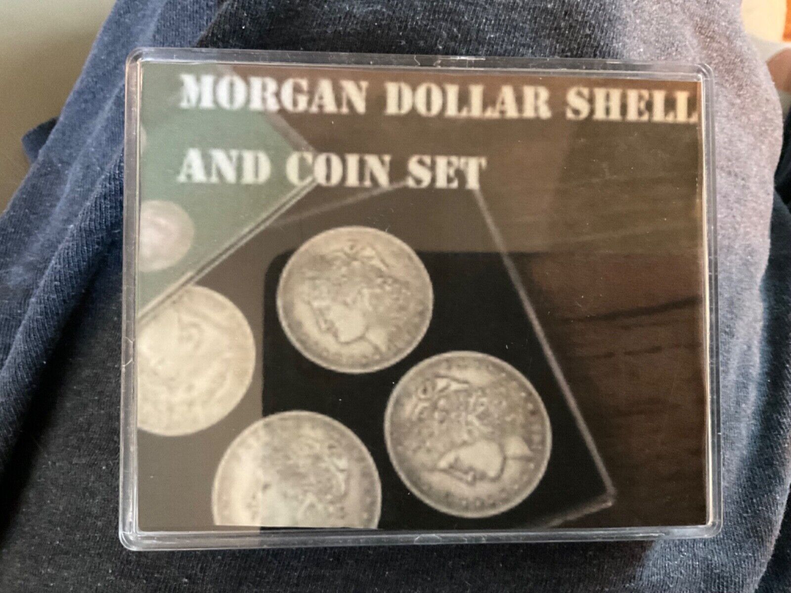 Morgan Dollar Shell and Coin Magic Set/5 total Coins/3 full & 2 Shells/FREE SHIP
