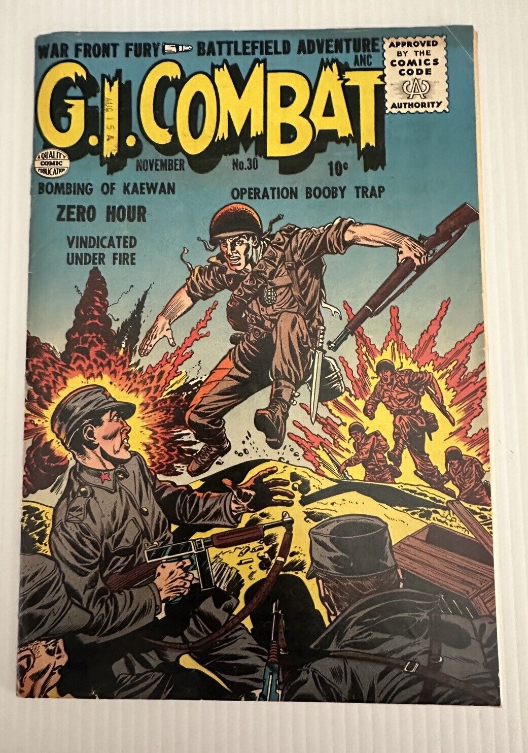 G.I. Combat #30 1955 (FN-) A Quality Comic Publication Golden Age