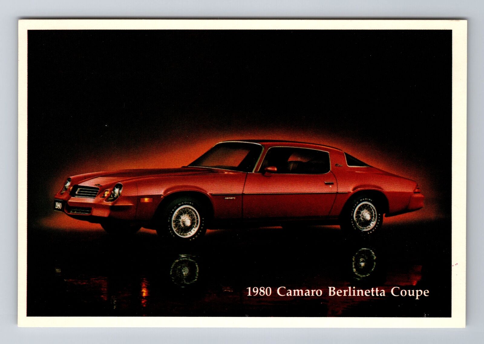 1980 Camaro Berlinetta Coupe, Cars, Transportation, Antique Vintage Postcard
