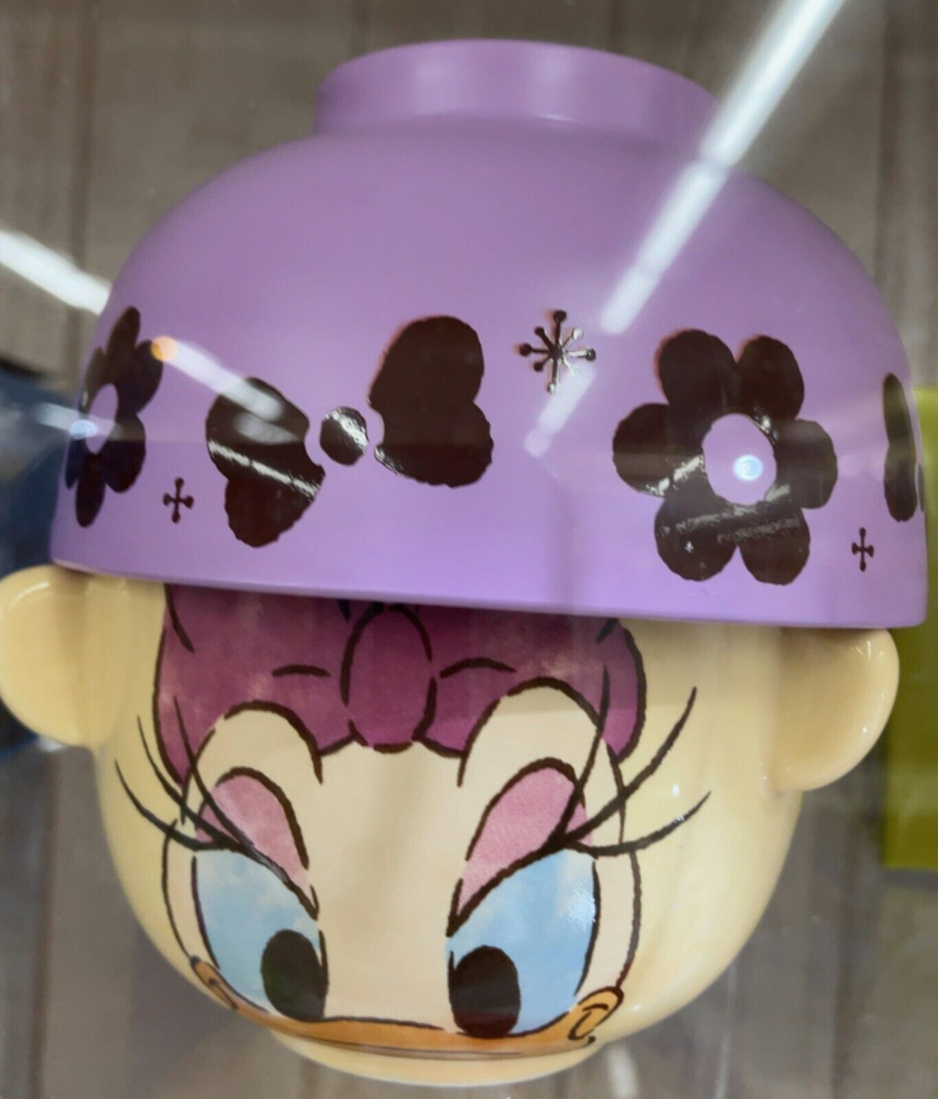 Disney Daisy Duck Rice Bowl & Soup Bowl Set Mini Crayon Touch New Japan