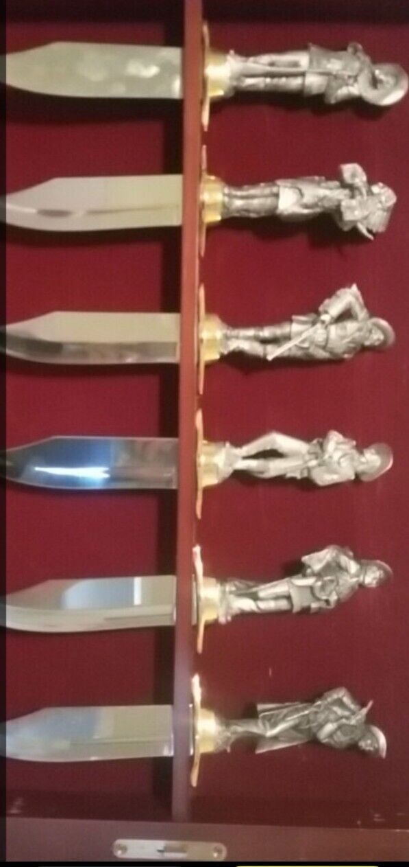 1991 Franklin Mint - Legends Of The Old West Knife Collection & Wood Case