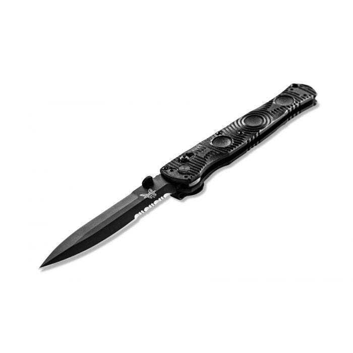 Benchmade Knives SOCP Folder 391SBK Black CF-Elite D2 Steel Pocket Knife