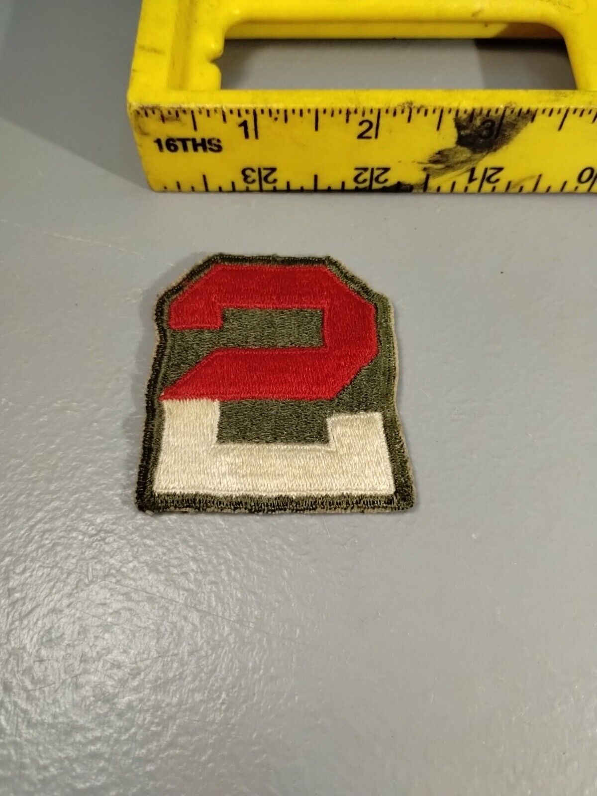 US 2nd Army WWII Patch VG+ (A3)