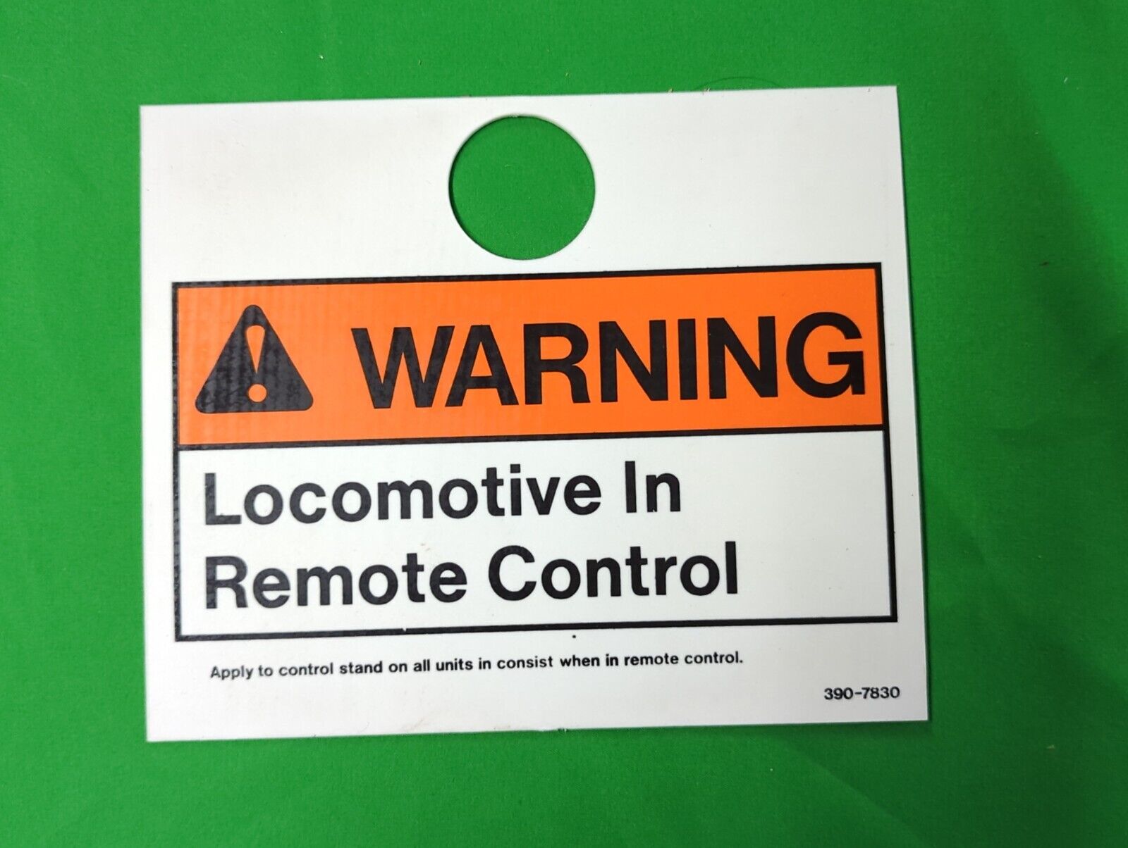 Warning Locomotive in Remote Control 390-7830 7.5\