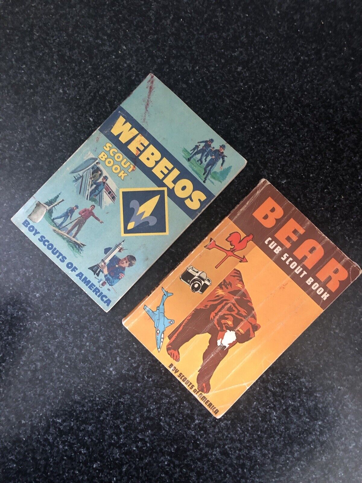 Vintage Boy Cub Scout Bear and Webelos Books 1960’s Outdoors Homestead Crafting