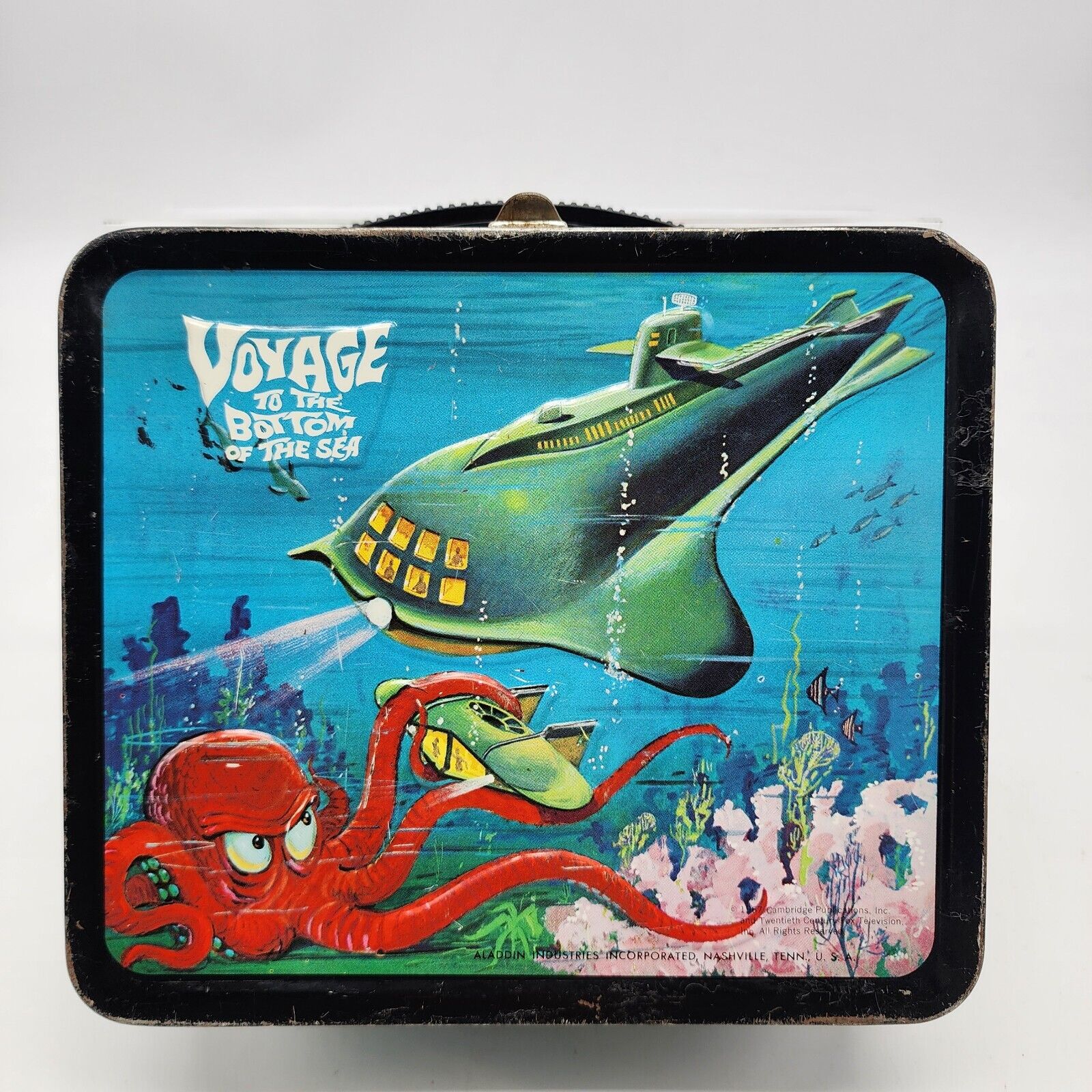 Voyage To The Bottom Of The Sea Metal Lunchbox With Thermos 1967 Vintage Aladdin