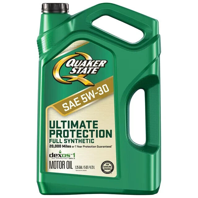 Quaker State Ultimate Protection Full Synthetic 5W-30 Motor Oil, 5 Quart NEW USA