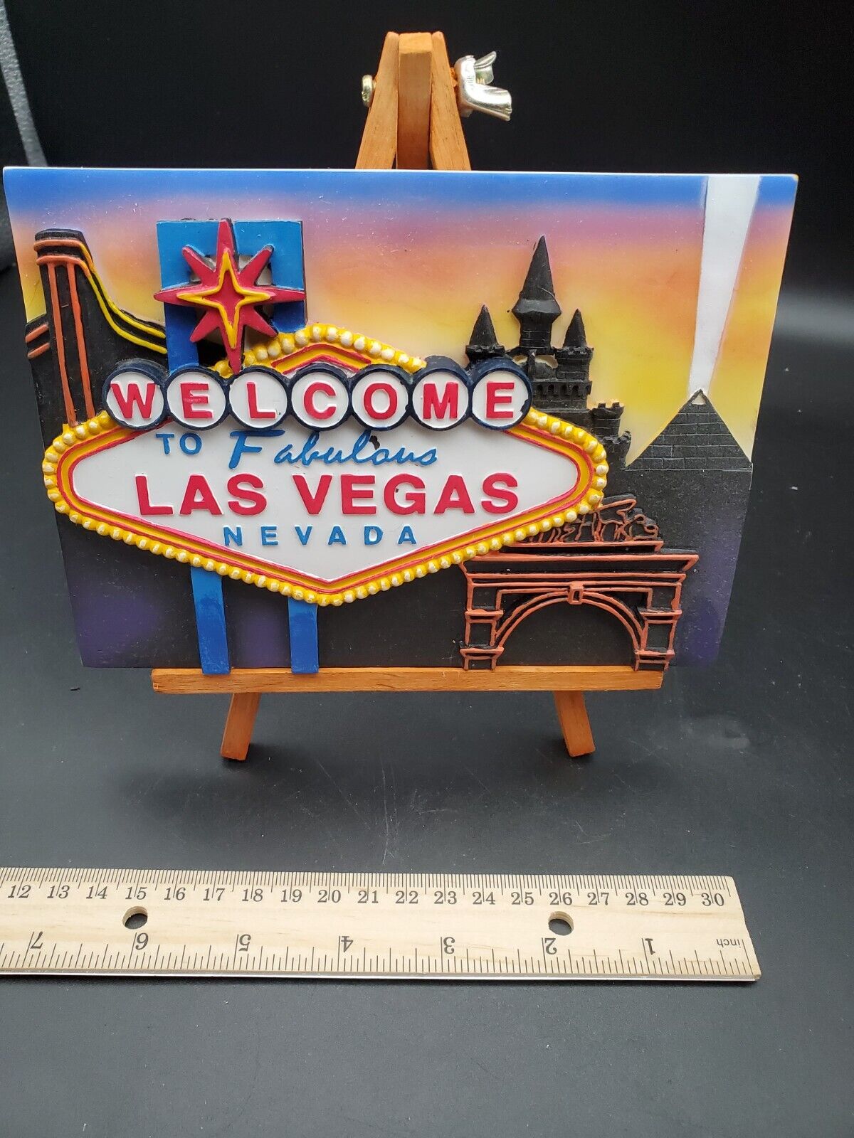 Mini Welcome to Fabulous Las Vegas Nevada Sign Souvenir Stand Heavy weight