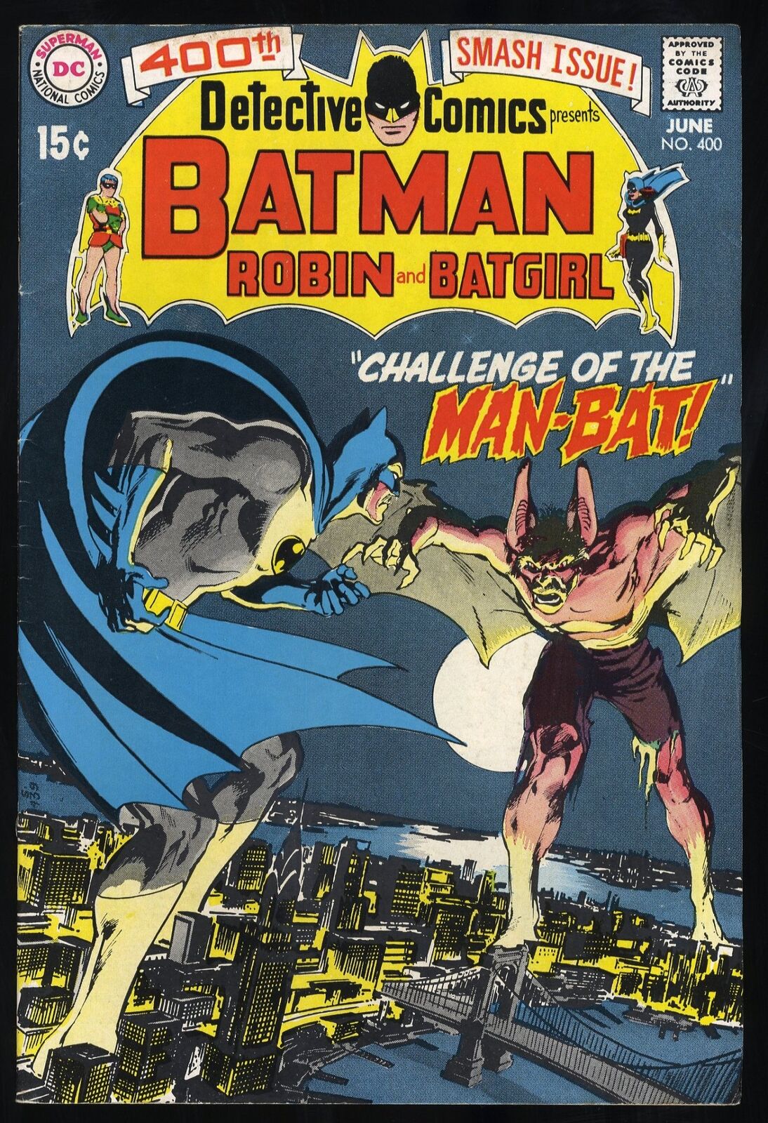 Detective Comics (1937) #400 FN+ 6.5 1st Man-Bat Neal Adams Cover DC Comics