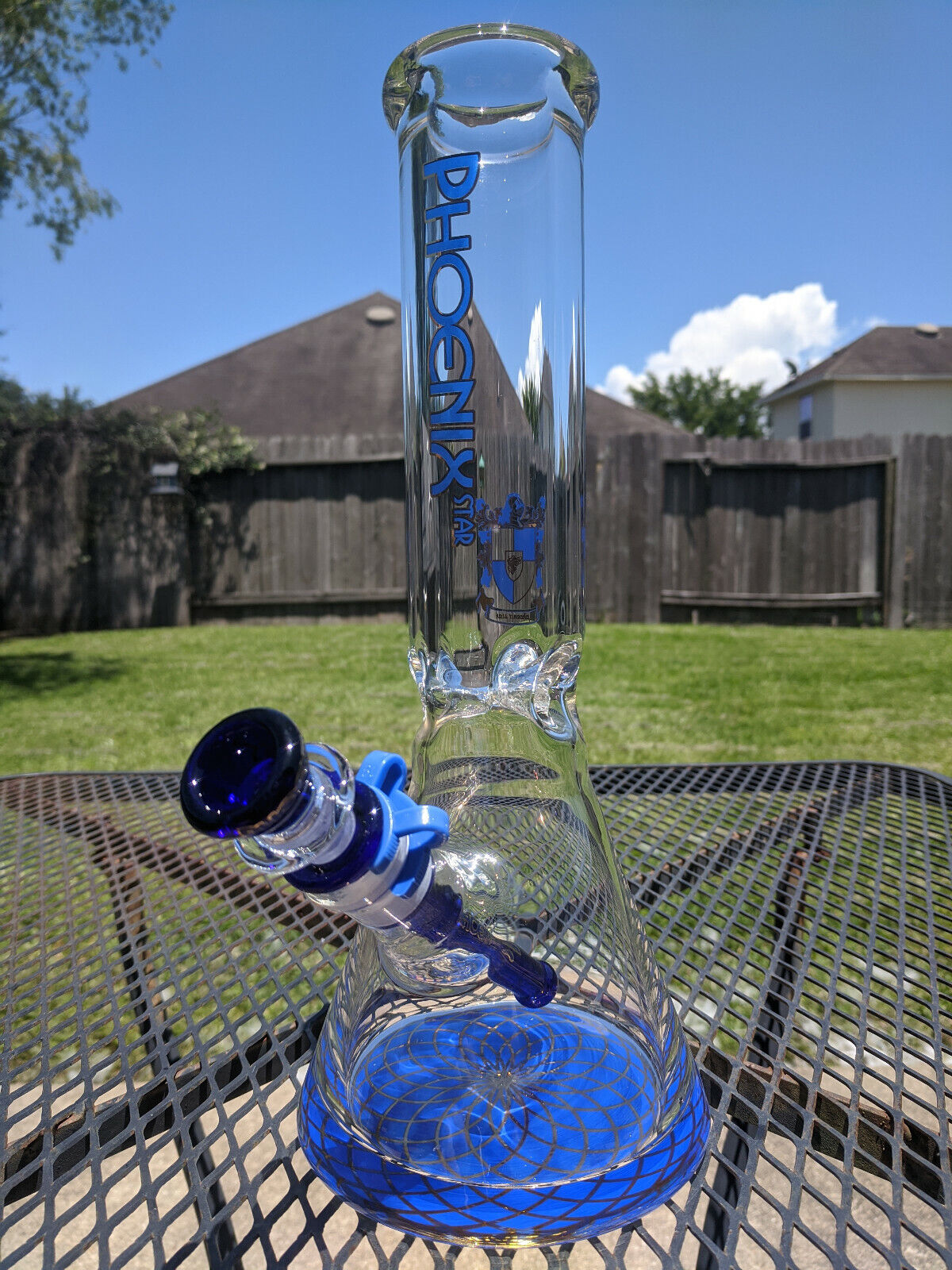 Extra Durable Glass Beaker Water Pipe Bong - Phoenix - 12