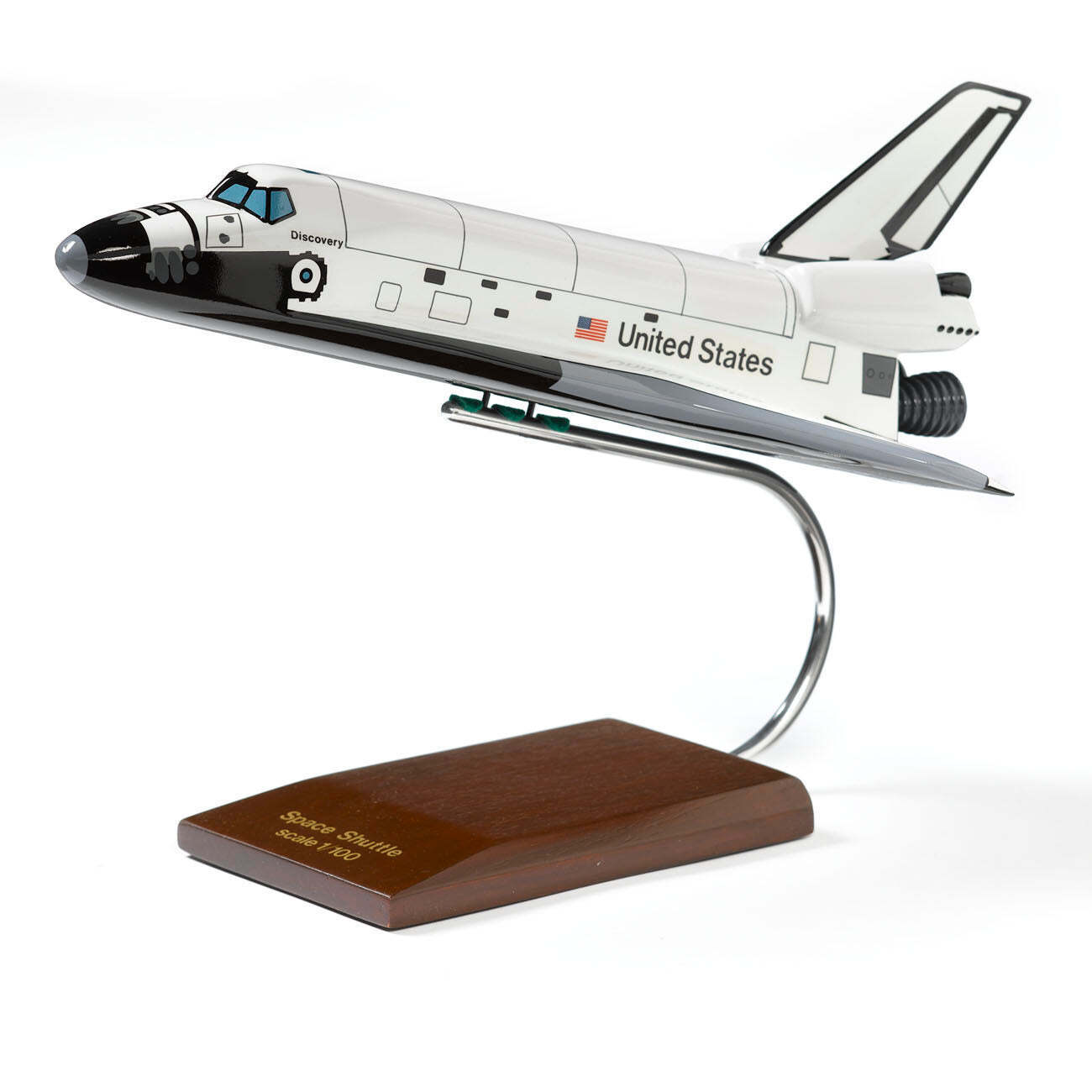 NASA US Space Shuttle Discovery Orbiter Desk Display Spacecraft 1/100 BS Model