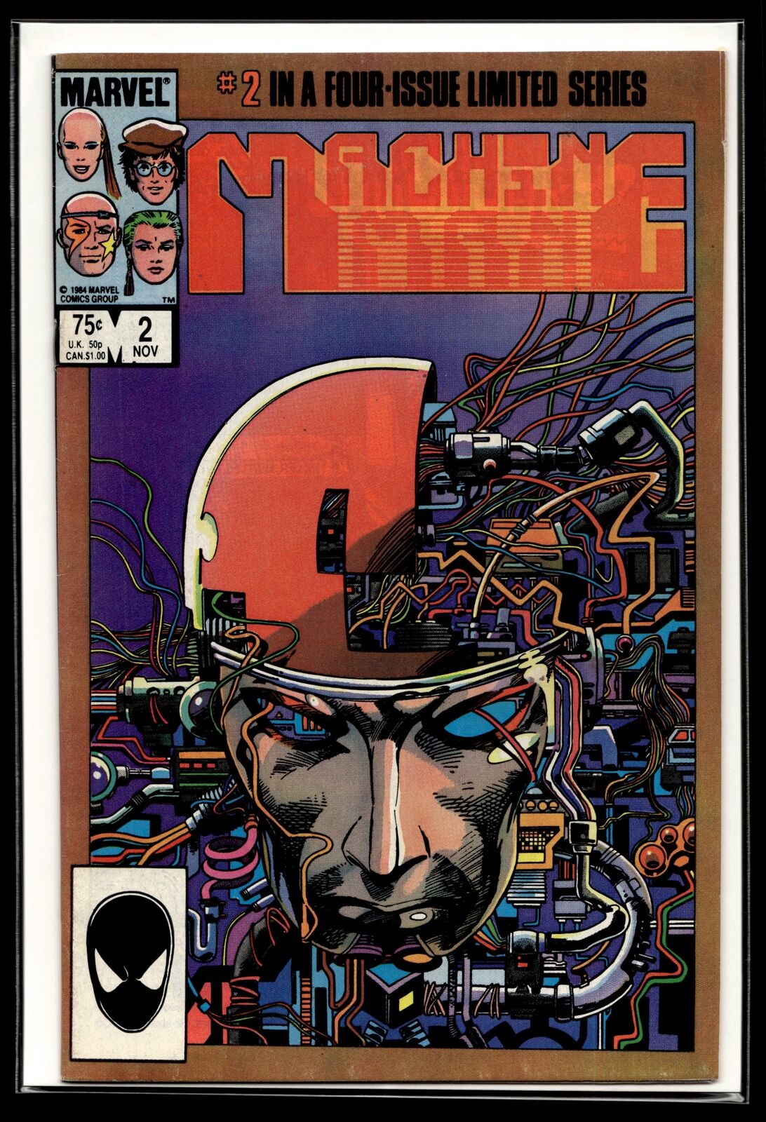 1984 Machine Man #2 1st Arno Stark Marvel Comic