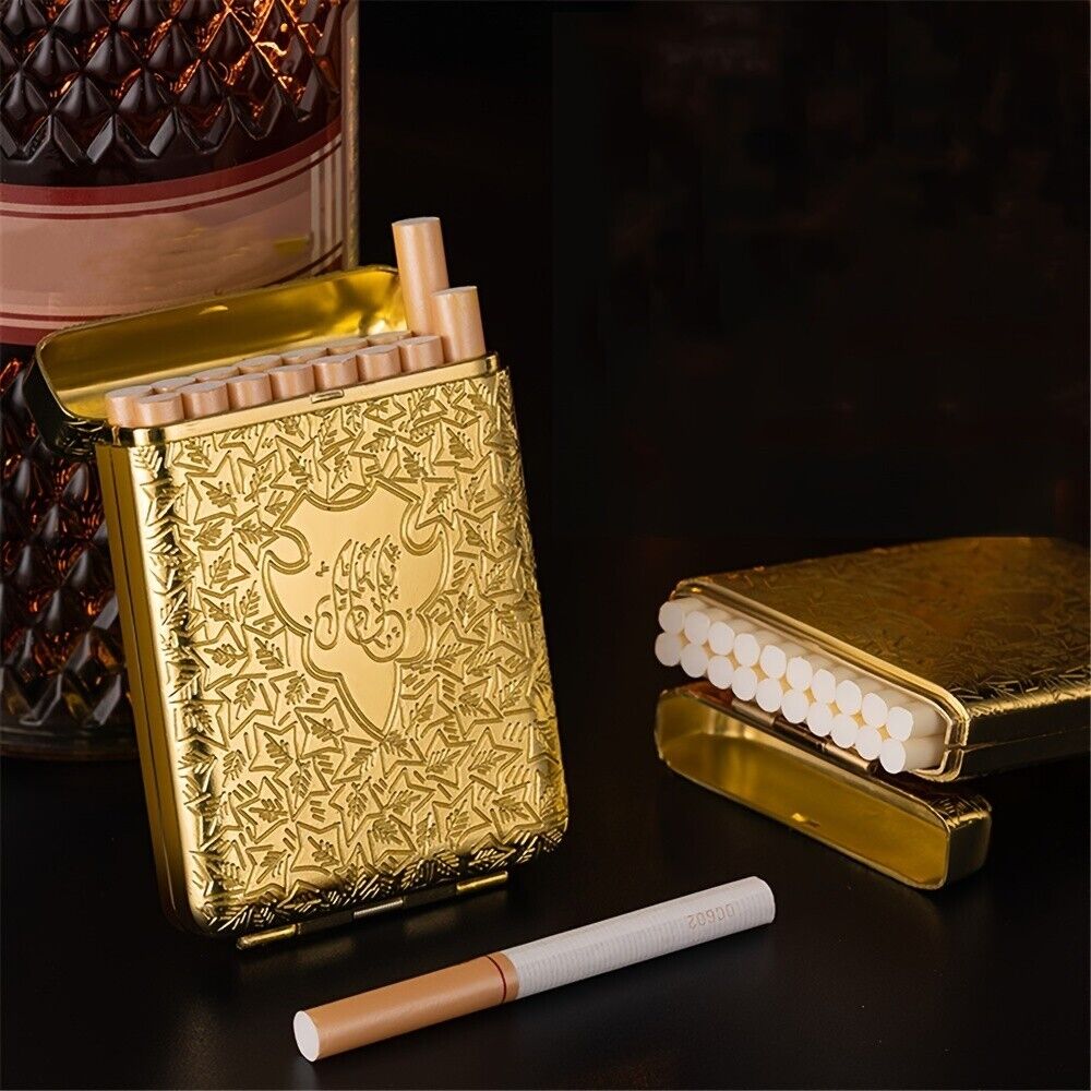 Vintage Engraved Cigarette Case Pocket Cigarette Case_yyth