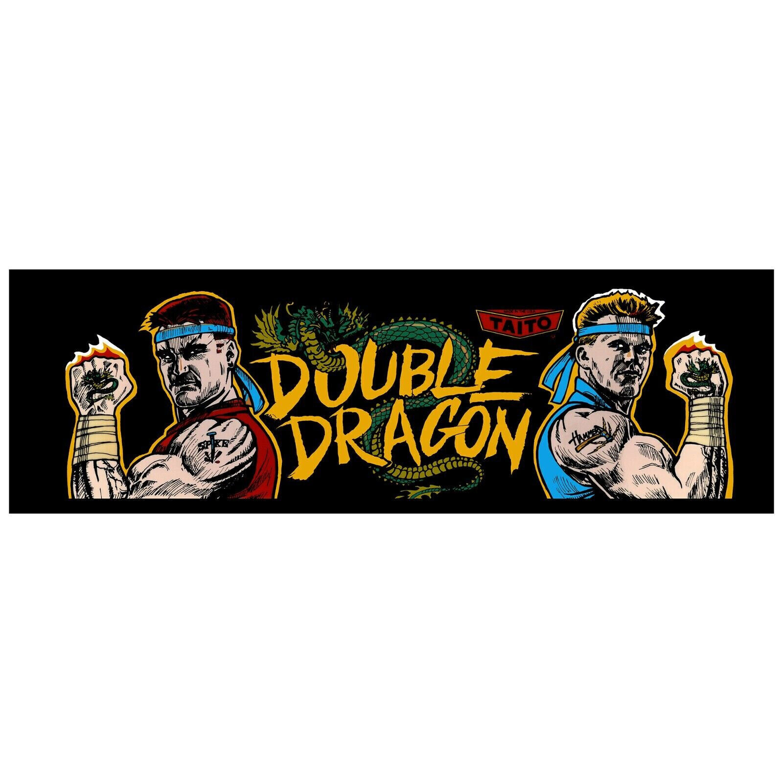 Double Dragon Arcade Marquee/Sign (Dedicated 23.5\
