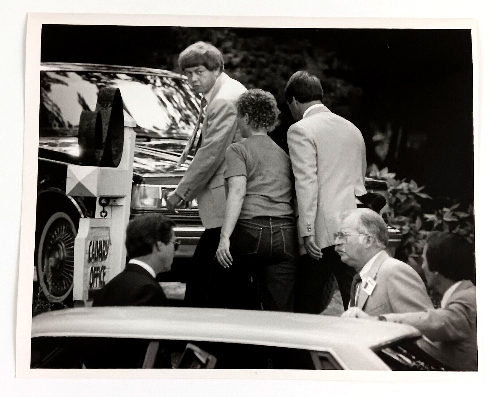 1984 Charlotte North Carolina Police Detectives Crime Scene NC VTG Press Photo