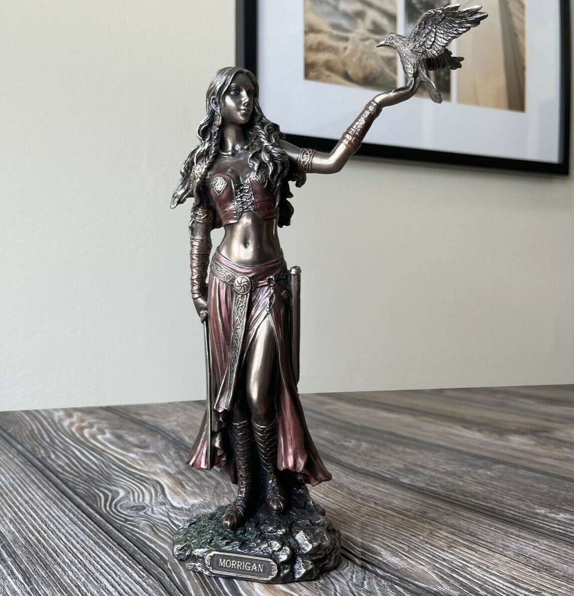 Morrigan Celtic Goddess Of Birth And Death Bronze Sculpture Figurine Statue Gift