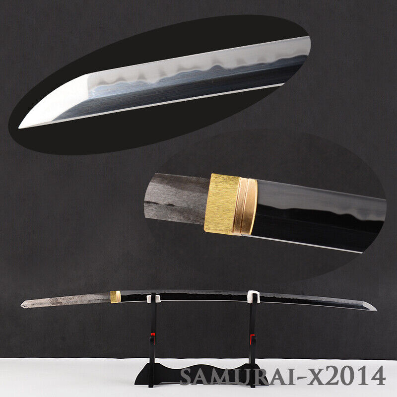 T10 Carbon Steel Sharp Clay Temper Harden Bare Blade For Japanese Samurai Sword