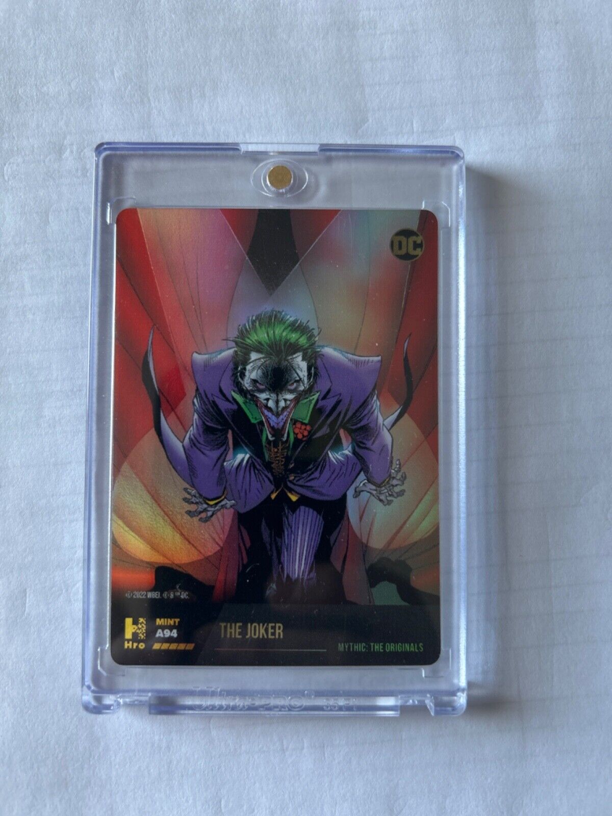 DC The Joker A94 Physical Card Only Gold Foil MYTHIC THE ORIGINALS