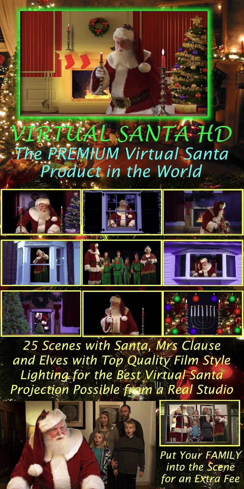 VIRTUAL SANTA 2016 in DVD, The Original Virtual Santa redone in HD, by Jon Hyers