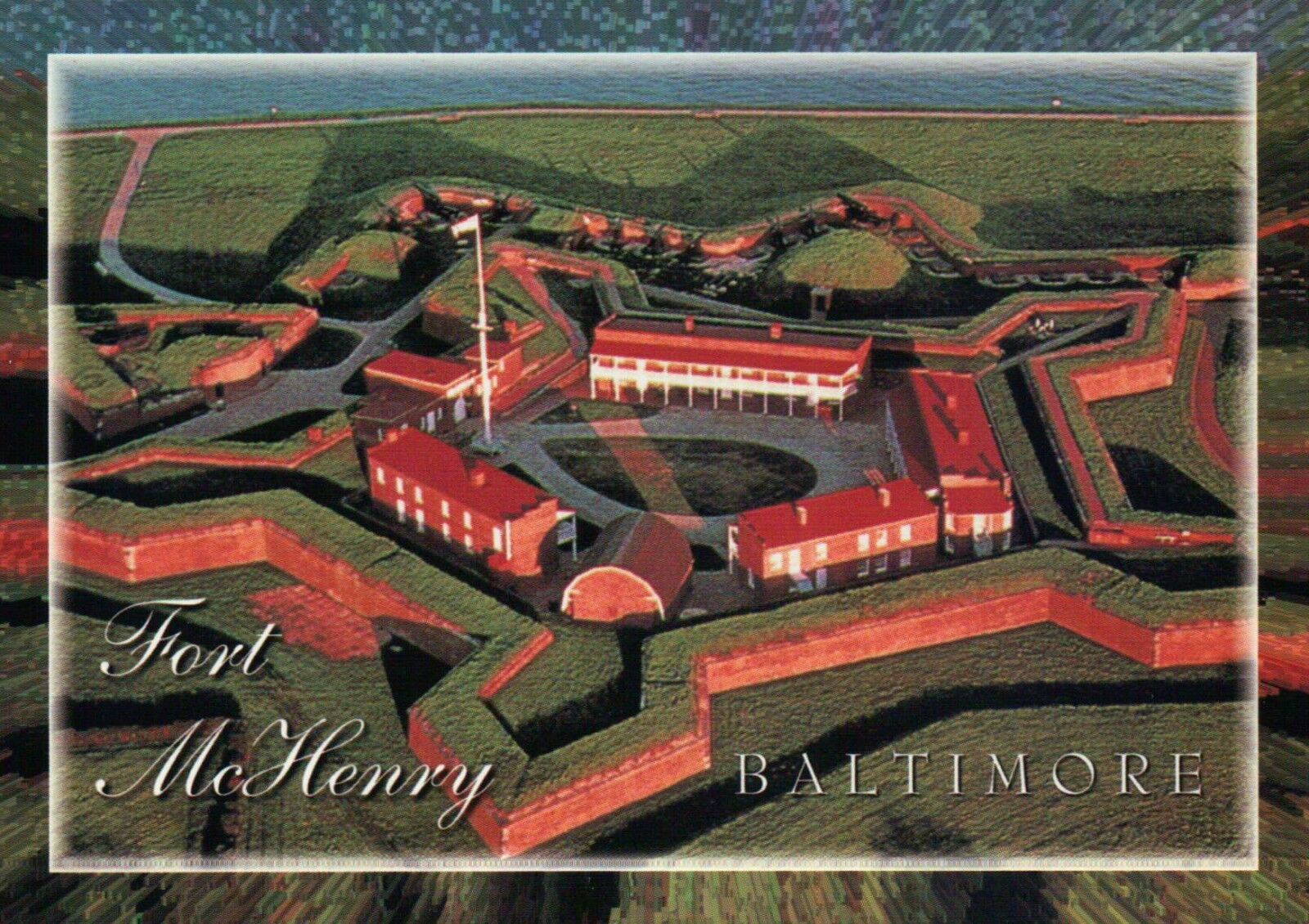 Fort McHenry, Baltimore, Maryland, War of 1812, Military History MD --- Postcard