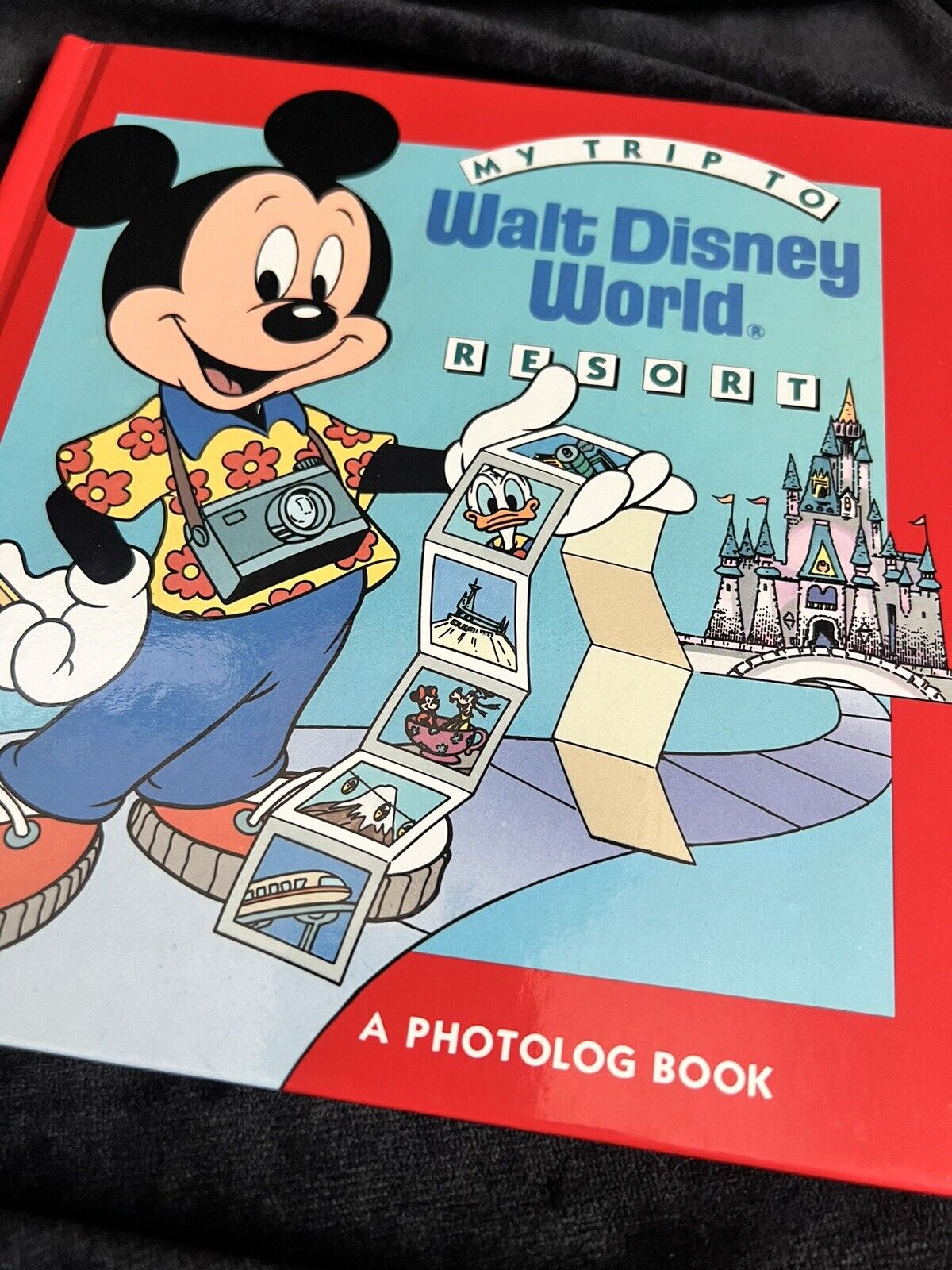 Vintage 1991 My Trip To Walt Disney World A PhotoLog Book Never Used; Hardcover