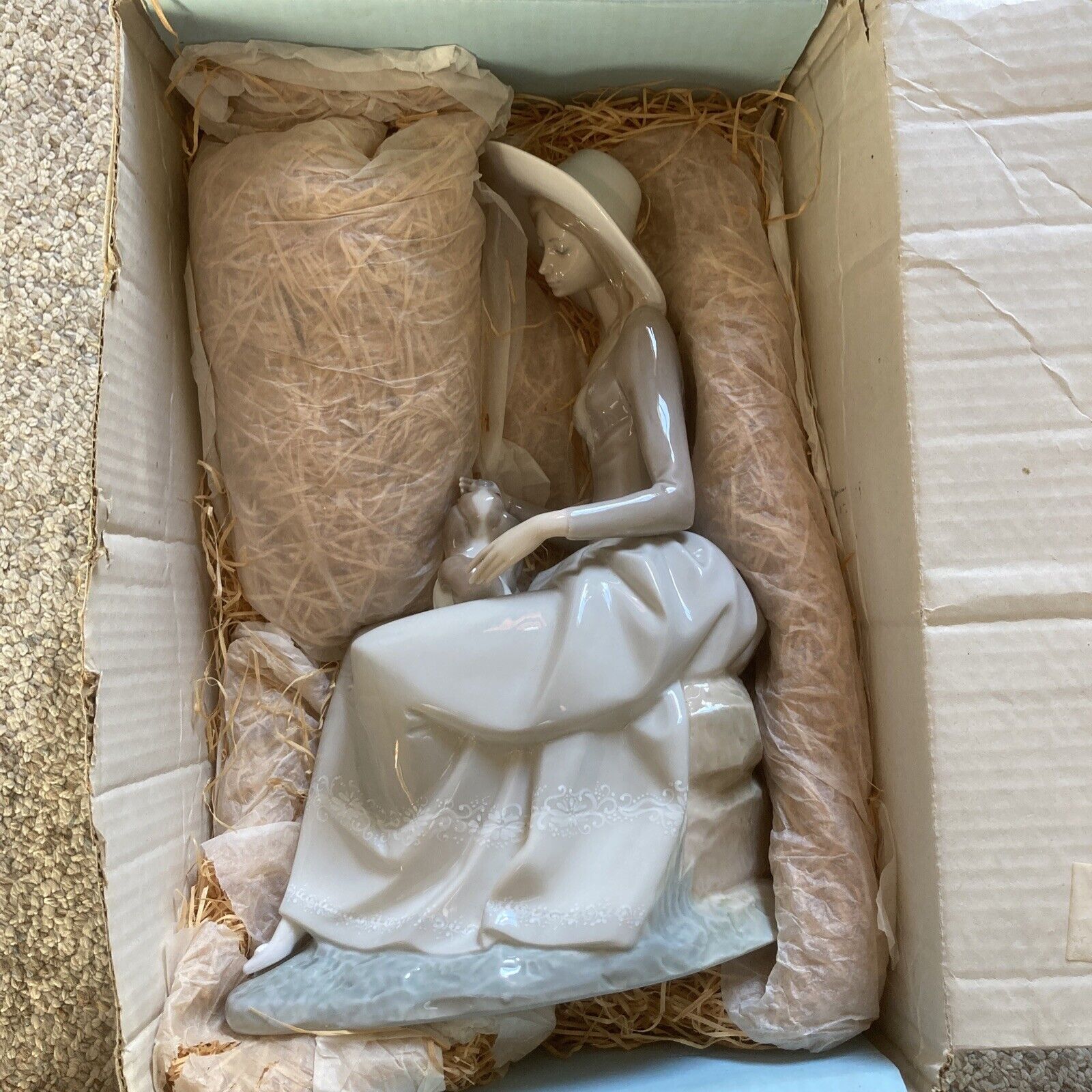 1972 Lladro Retired Figurine Armonia Con Perrito w/ Original Box & Packing #4806