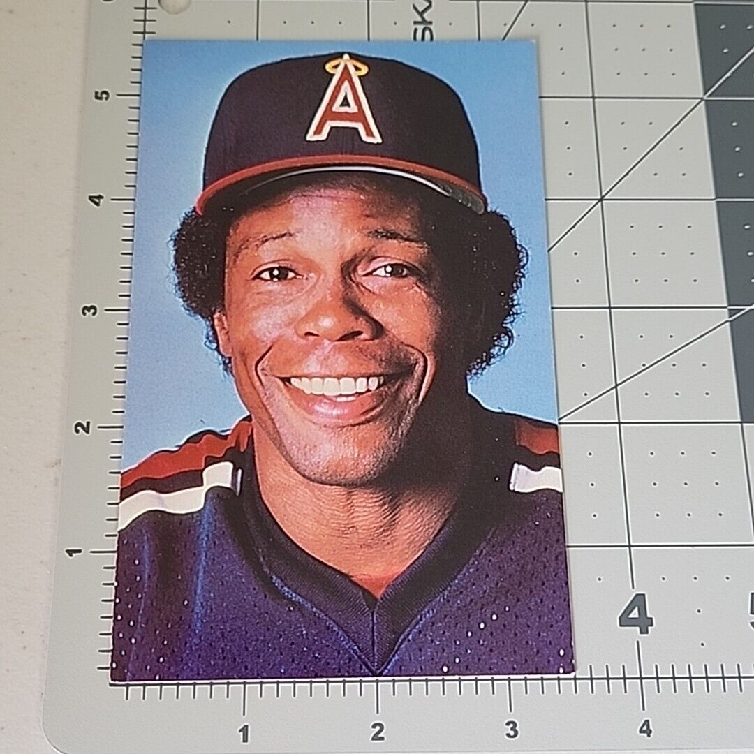 Vintage Postcard - Rod Carew California Angels 1983 MLB Baseball Player