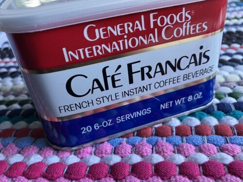 Vintage General Foods Cafe Francais International Coffee Tin Container