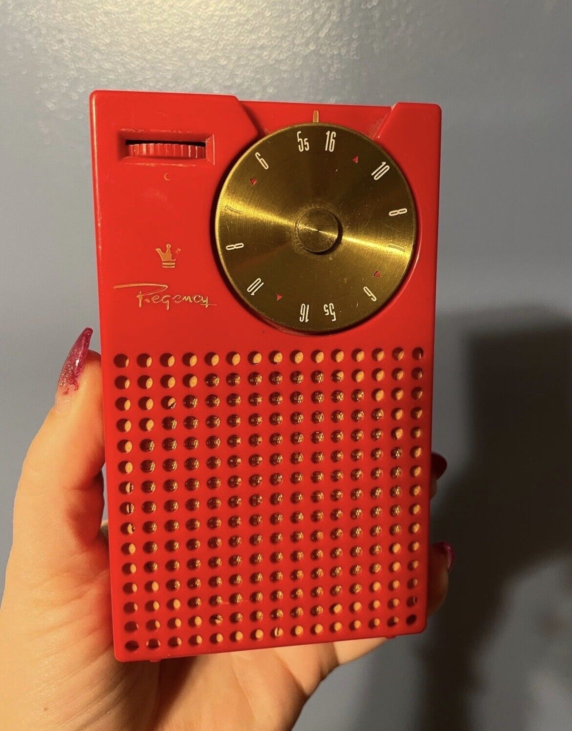 Vintage Rare 1st edition Regency Model TR-1 Red Transistor Radio
