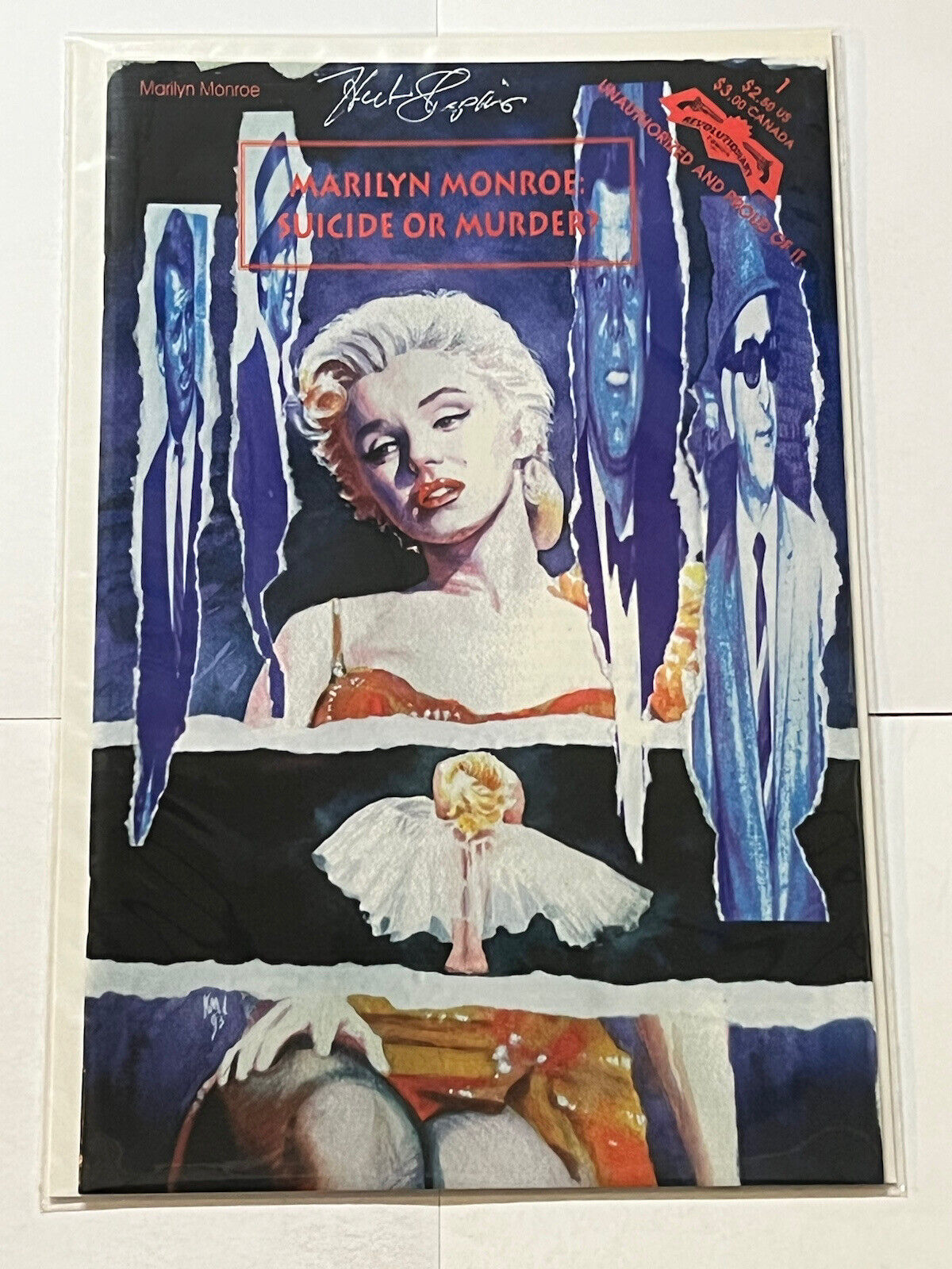 MARILYN MONROE: SUICIDE OR MURDER #1 AUTO Signed Herb Shapiro NM | Combined Ship