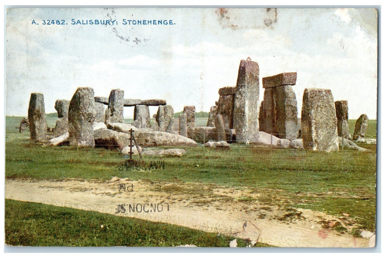 1913 Stonehenge Salisbury Wiltshire England Antique Celesque Series Postcard