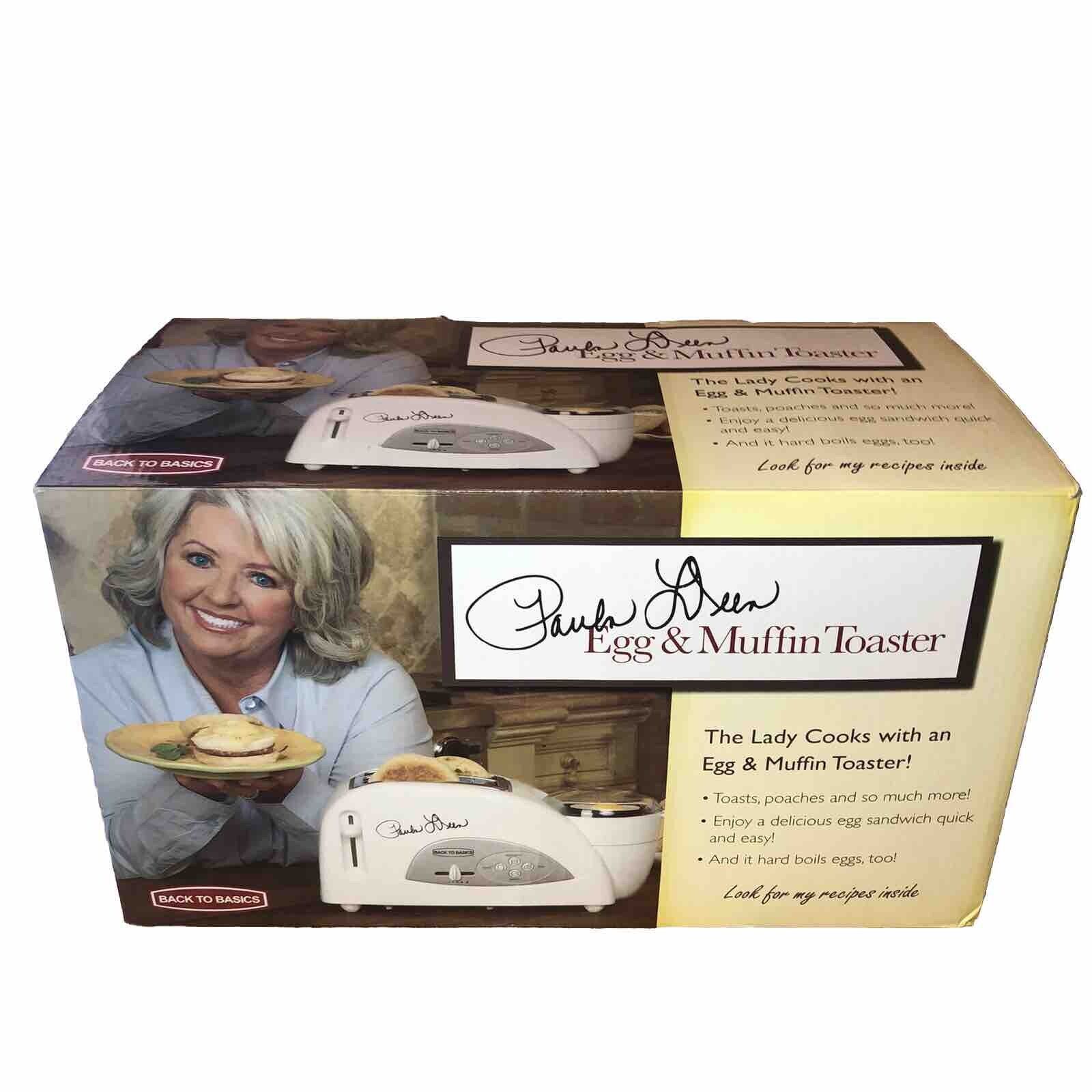 Paula Deen Back To Basics Egg & Muffin Toaster New Open Box