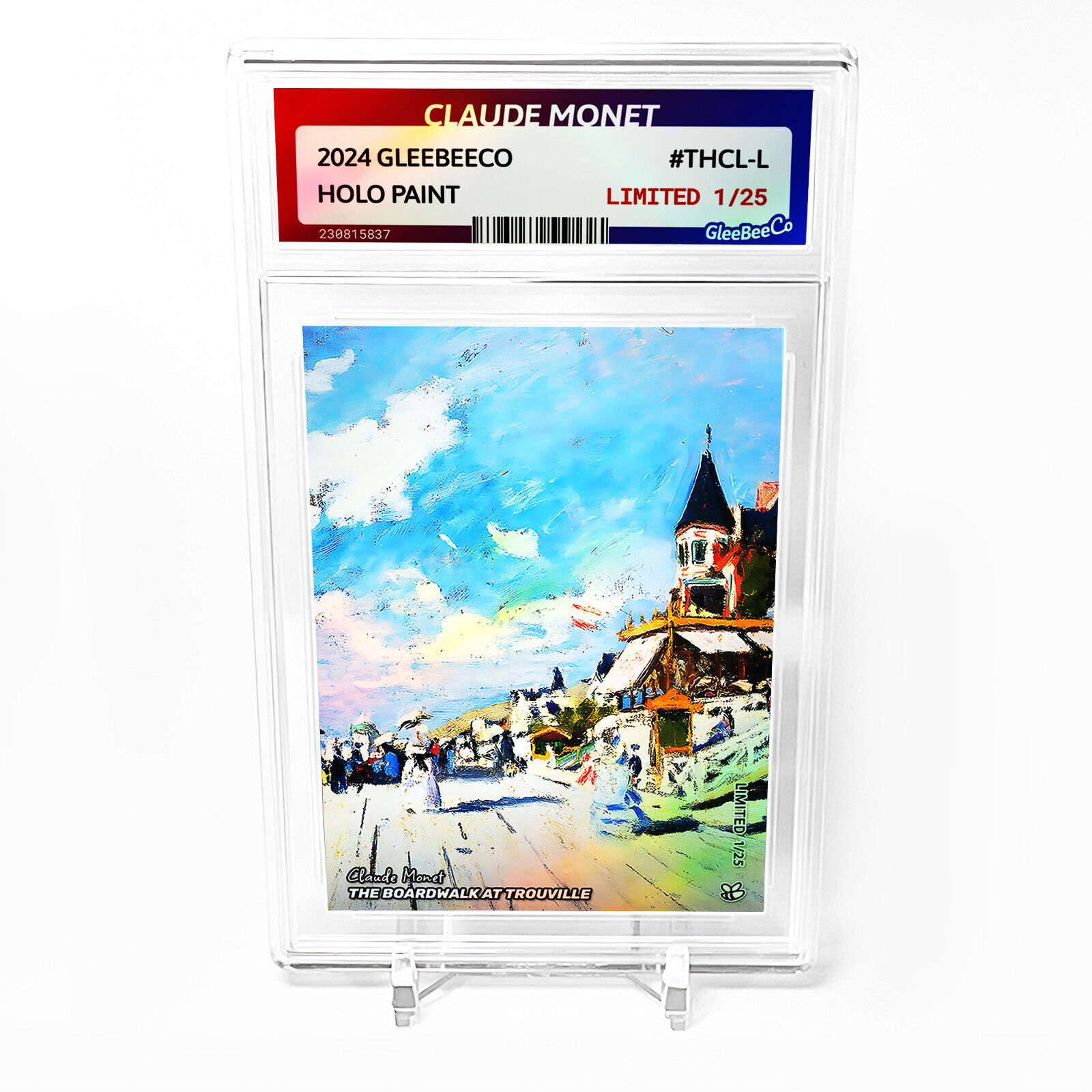 THE BOARDWALK AT TROUVILLE Claude Monet 2024 GleeBeeCo Holo Card #THCL-L /25