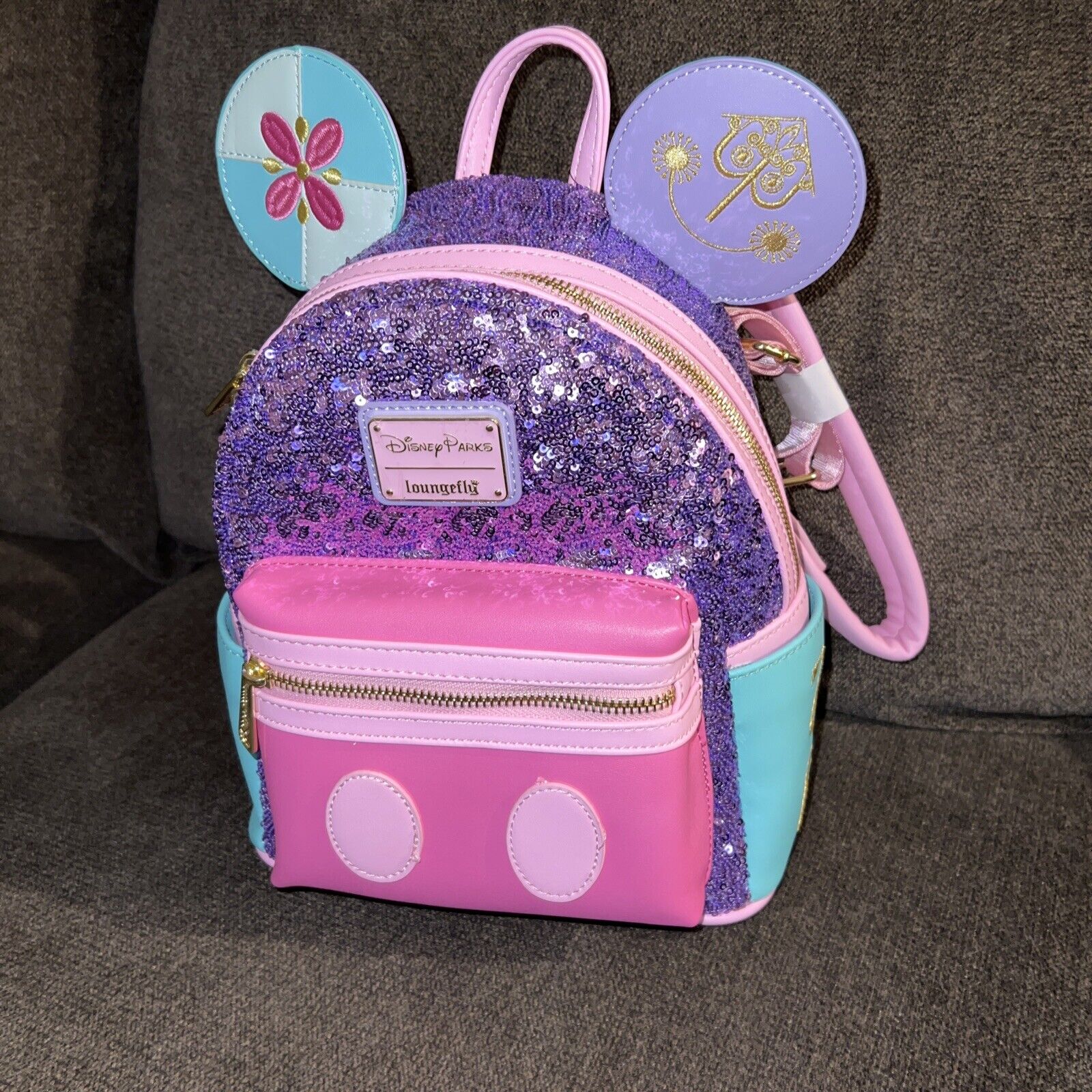 Loungefly Disney Parks Mickey Mouse Main Attraction It’s A Small World Backpack