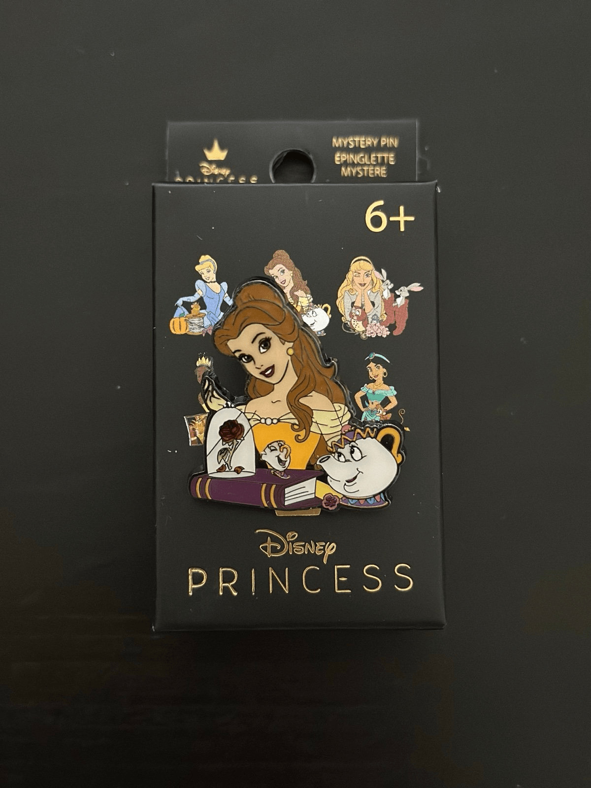 Loungefly Disney Princess Sidekick Beauty and the Beast Belle Enamel Pin