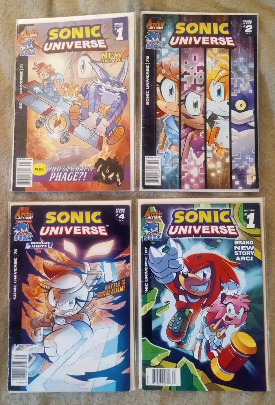 Sonic Universe Comic Book Lot Of 4