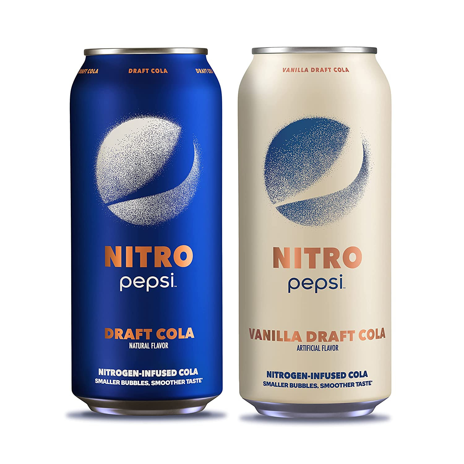 Pepsi Nitro, Draft Cola & Vanilla Draft Cola Variety Pack, 13.65Oz Cans (12 Pack