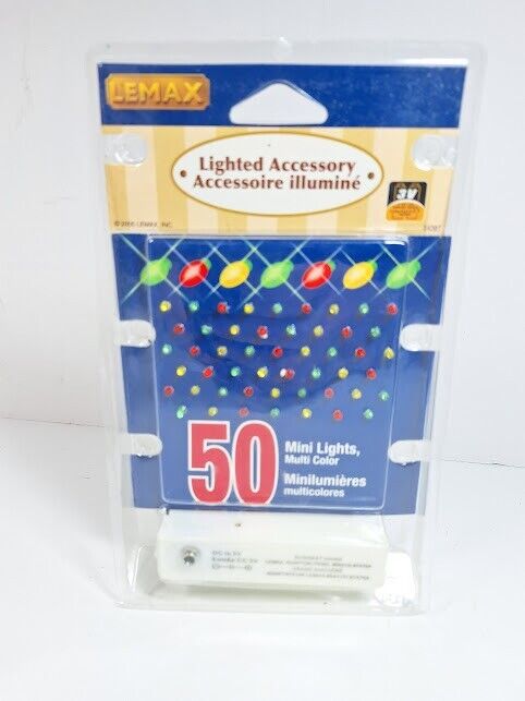 Lemax Mini Light Multi Color Count of 50 Christmas Village House Accessory New